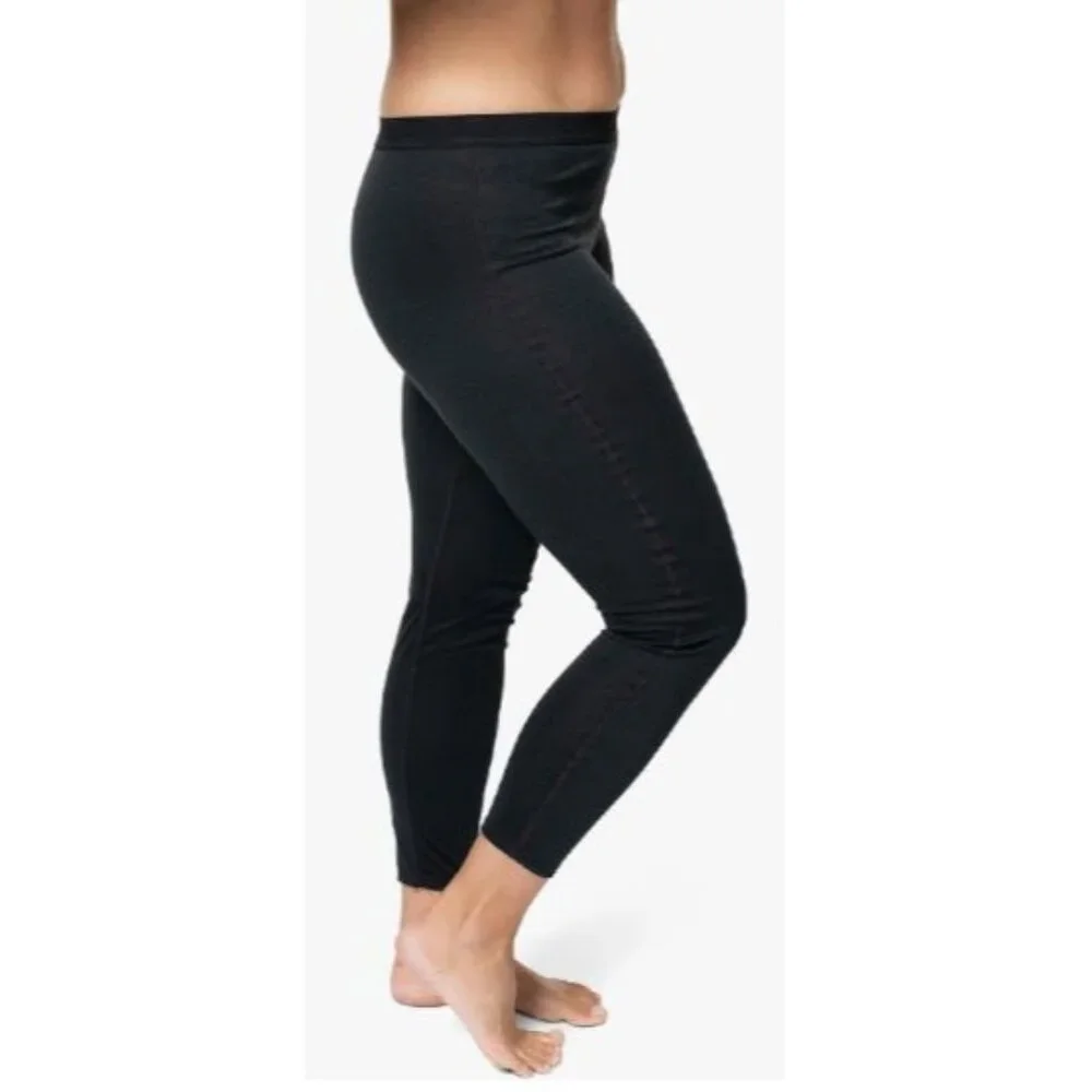 Hot Chilly Women's Base Layer Leggings Size Small Black Pants NWOT $78